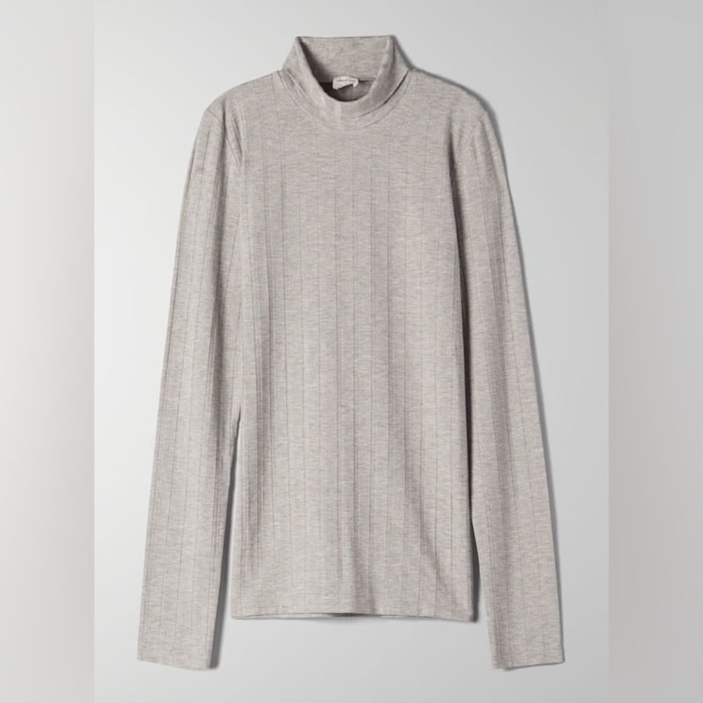 Aritzia/Wilfred Free Only Turtleneck - Heather Gray in Size XS